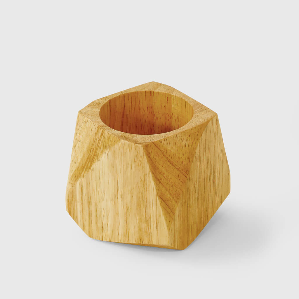 Rubberwood Plant Pot
