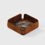 Small Walnut Wooden Tray | Desk Storage