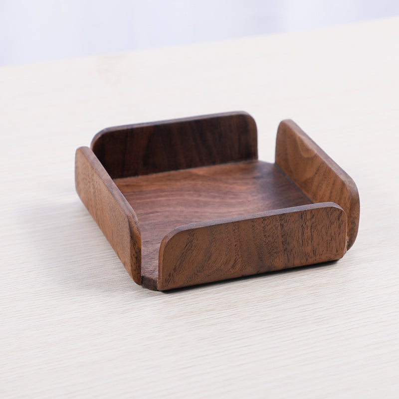 Small Walnut Wooden Tray | Desk Storage