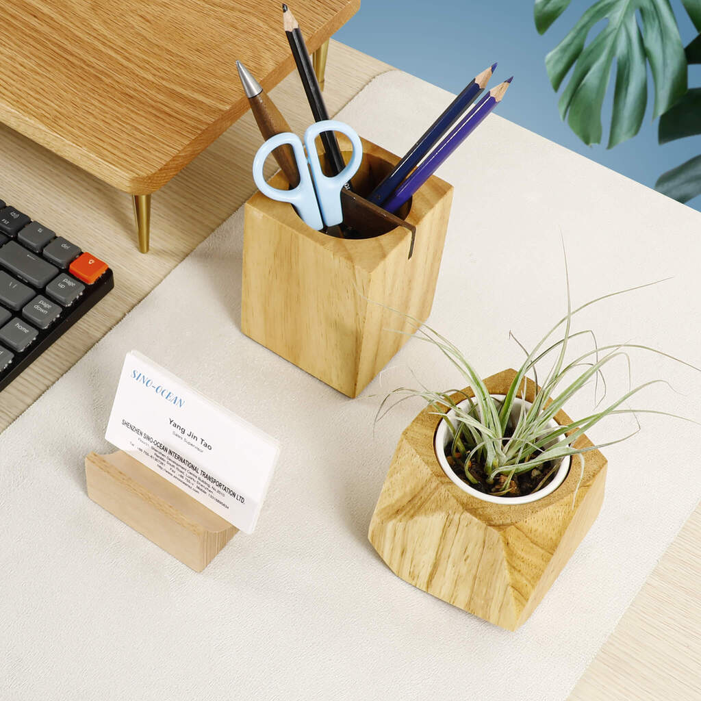 Solid Wooden Pen Holder