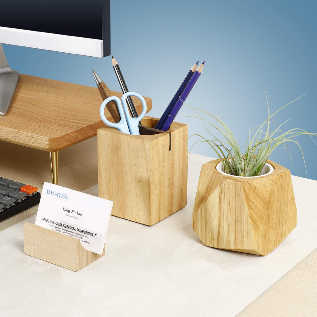 Solid Wooden Pen Holder