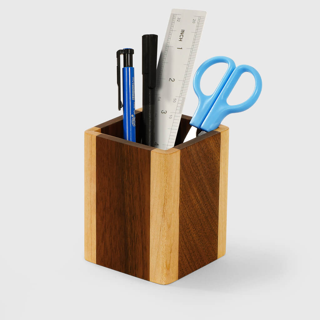 Spliced Wood Pen Holder – CraftKitties