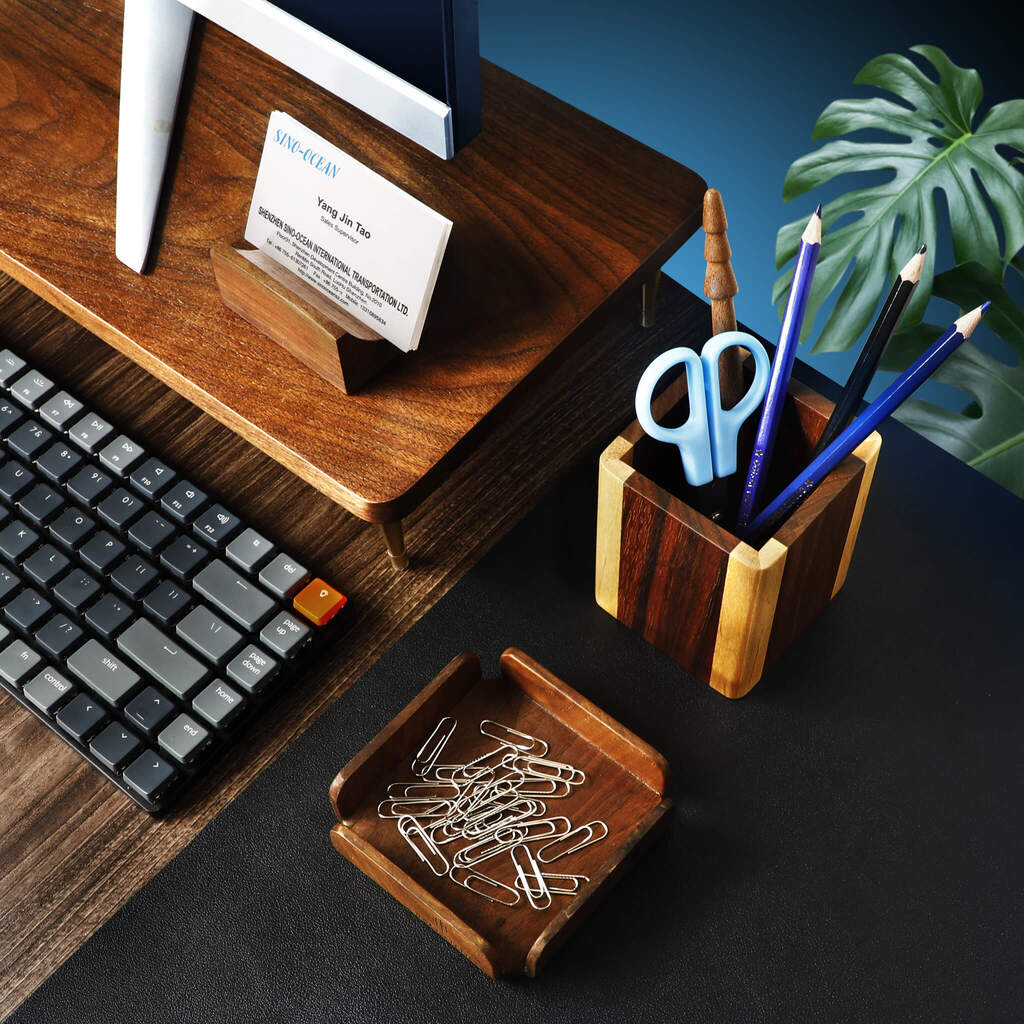 Spliced Wood Pen Holder