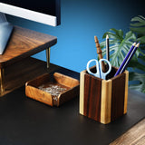 Spliced Wood Pen Holder