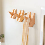 Solid Wood Wall Hooks — Swivel Coat & Towel Hook