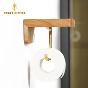 Wall-Mount-Toilet-Paper-Holder-With-Red-Oak-Wooden-Shelf-For-Bathroom