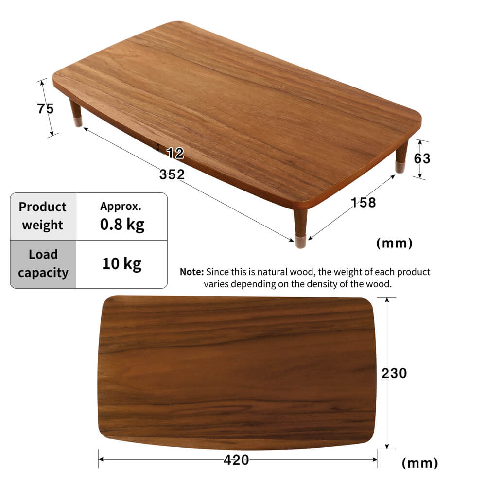 Walnut Desk Shelf