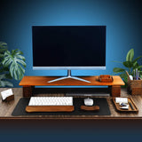 Walnut Dual Monitor Stand