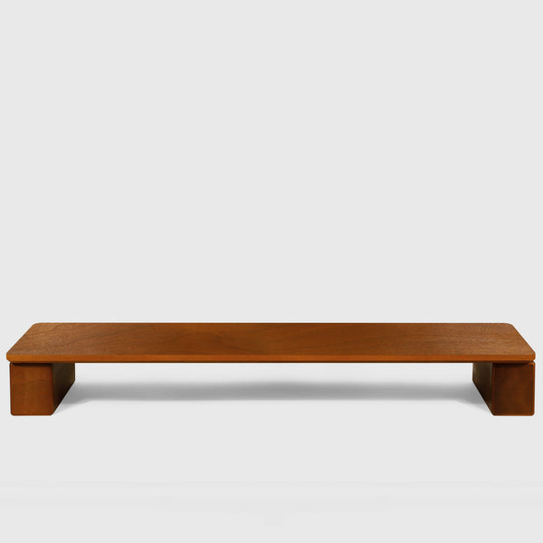 Walnut Dual Monitor Stand