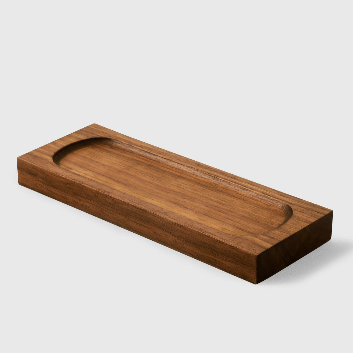Walnut Pen Tray — Minimalist Wood Desk Organizer