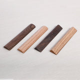 Solid Wood Triangular Ruler — Walnut & Red Oak