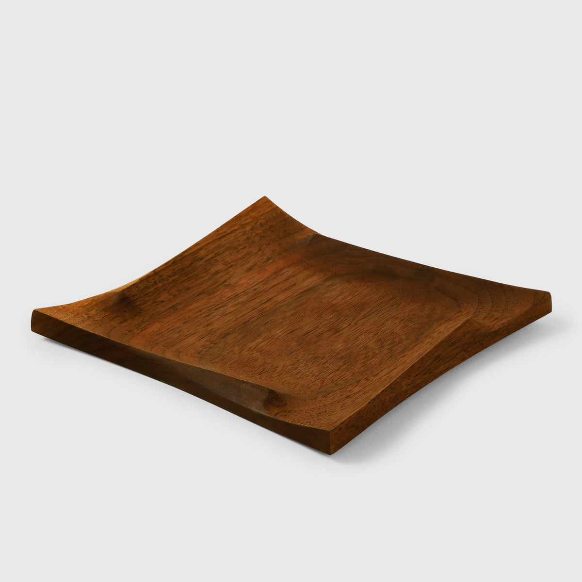 Walnut Square Desk Accessories Tray