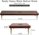 Walnut Solid Wood Monitor Stand — Desk Riser