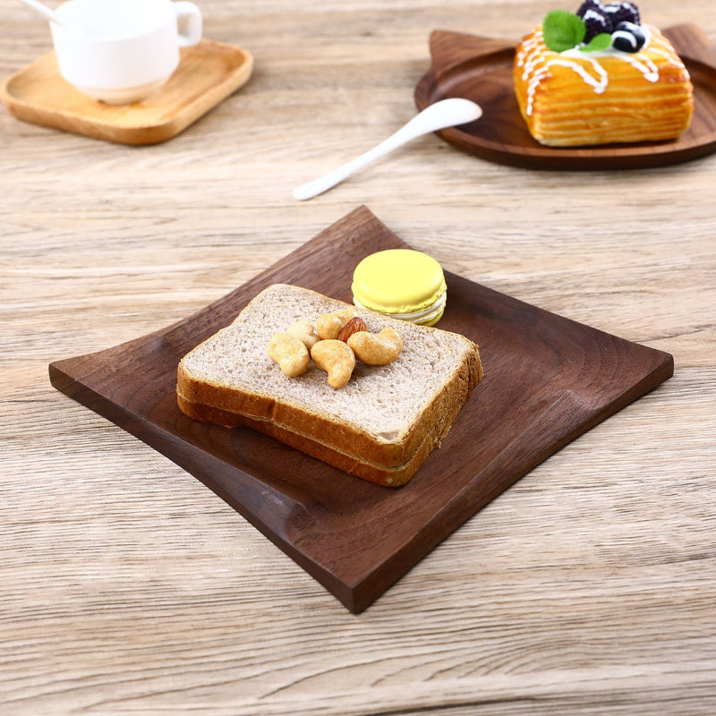 Walnut-Wood-Plate-Serving-Tray-Square-Dinner-Platter