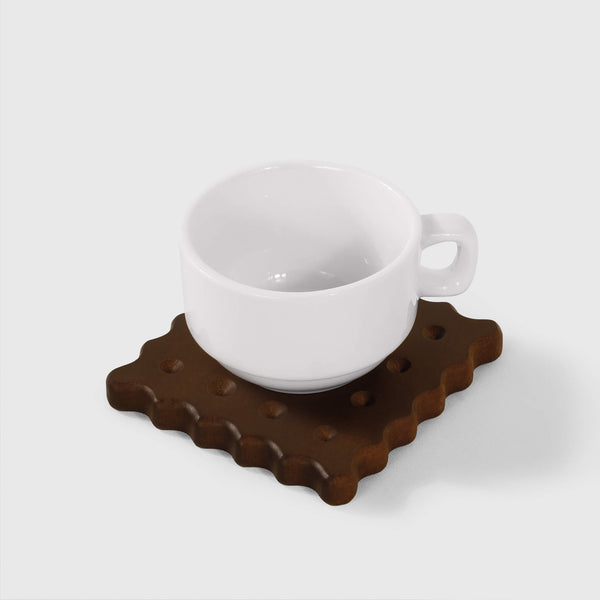 Walnut Wooden Cookie Cup Coaster