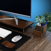 Walnut Wooden Monitor Stand