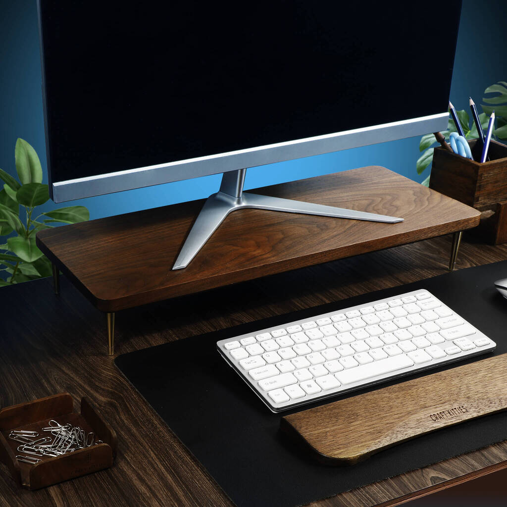 Walnut Wood Monitor Stand