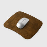 Real Walnut Wood Mouse Pad — Rectangular Desk Mat