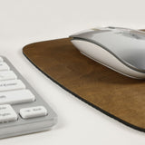Real Walnut Wood Mouse Pad — Rectangular Desk Mat