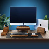 Walnut iMac Wood Monitor Stand