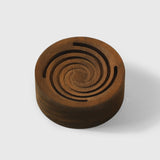 Wood Essential Oil Diffuser — Leo Pattern, Natural Wood