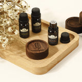 Wood Essential Oil Diffuser — Heart Field Pattern