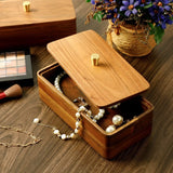Walnut Wood Jewelry Box — Hand-Polished Storage