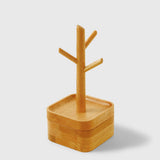 Wooden Double Layer Jewelry Tray