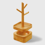 Wooden Double Layer Jewelry Tray