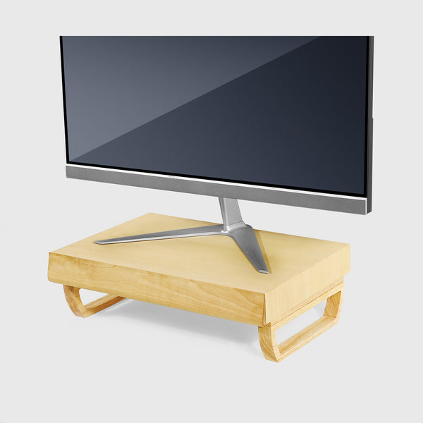 Wooden Monitor Stand With Drawer