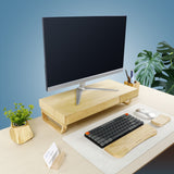 Wooden Monitor Stand With Two Drawers