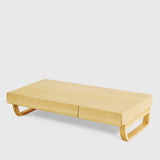 Wooden Monitor Stand With Two Drawers