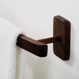Bathroom Wall Mounted Wooden Towel Bar Holder | Arc