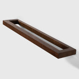 Wall Mounted Wood Towel Bar Holder — Square Hardwood Design
