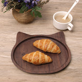 Wooden Walnut Cat Shape Plate | Handmade Serving Plate | Perfect Gift For Pet Lover