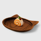 Wooden Walnut Cat Shape Plate | Handmade Serving Plate | Perfect Gift For Pet Lover