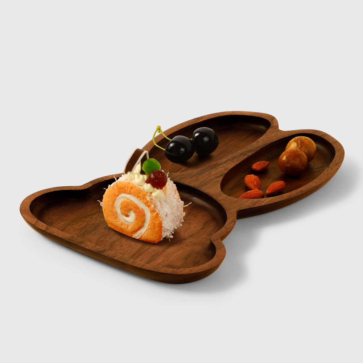 Wooden Walnut Rabbit Shape Plate | Handmade Serving Plate | Perfect Gift For Pet Lover