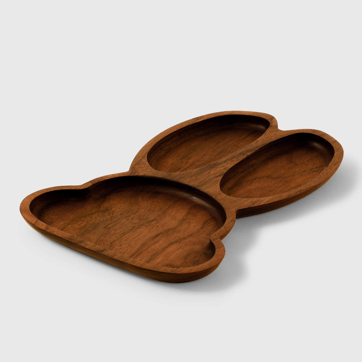 Wooden Walnut Rabbit Shape Plate | Handmade Serving Plate | Perfect Gift For Pet Lover