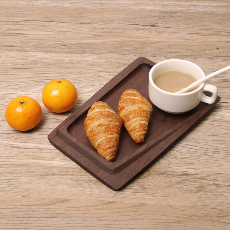 Wooden Walnut Squared Tray | Household Use Dinner Platter