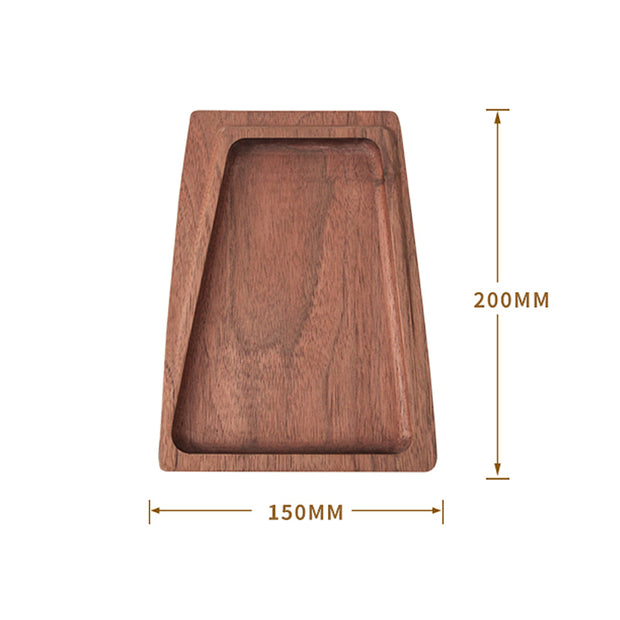 Wooden-Walnut-Squared-Tray-Household-Use-Dinner-Platter