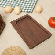 Wooden-Walnut-Squared-Tray-Household-Use-Dinner-Platter
